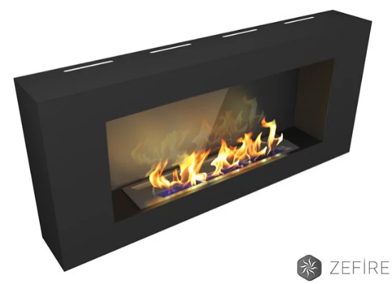 Изображение Биокамин ZeFire Orion 900 Со стеклом, Без стекла стемалит, Черный